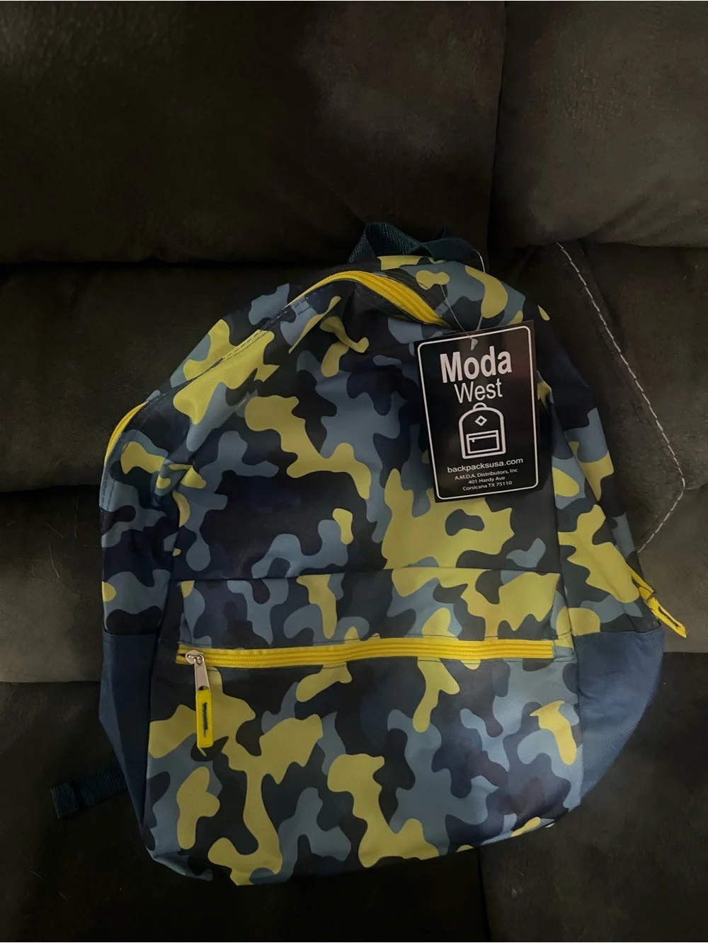Men’s Blue & Yellow Camo Jacket/Coat